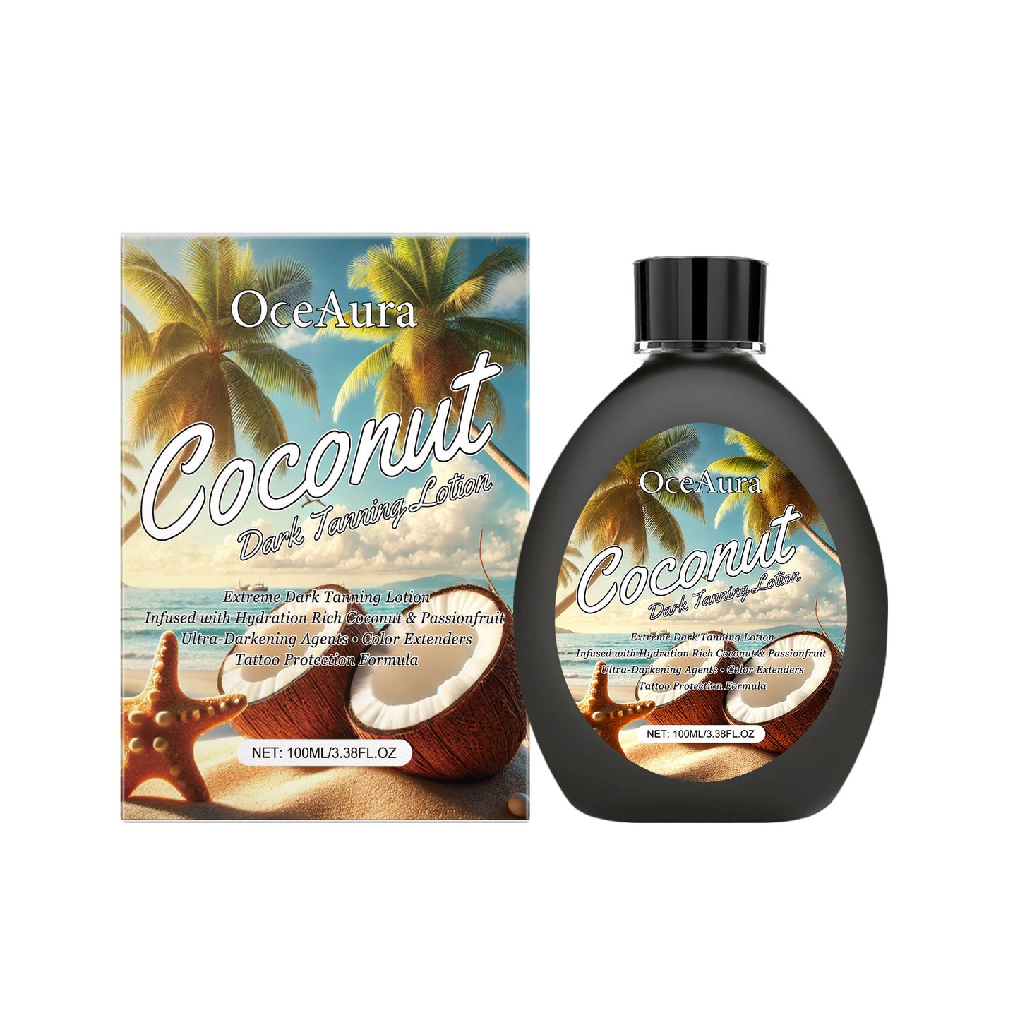 Bronze Skin Black Lotion Beach