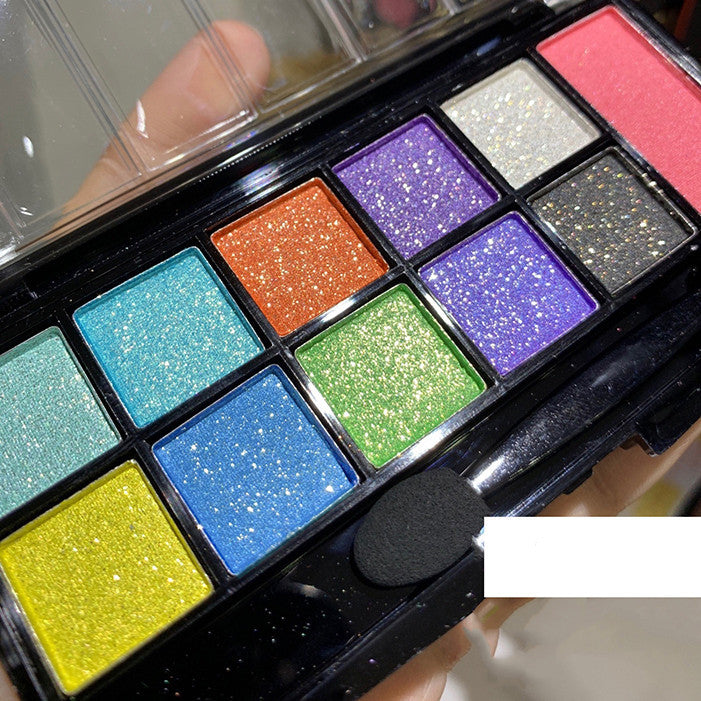 Blue-green-purple-yellow Eye Makeup