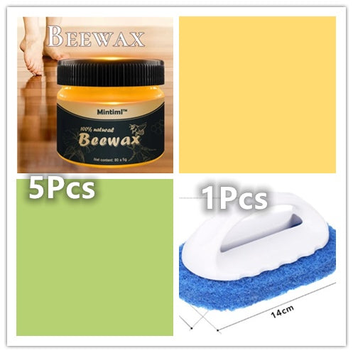 Organic Natural Pure Wax Wood Seasoning Beewax Complete Solution Furniture Care Beeswax Home Cleaning Cleaner Tools