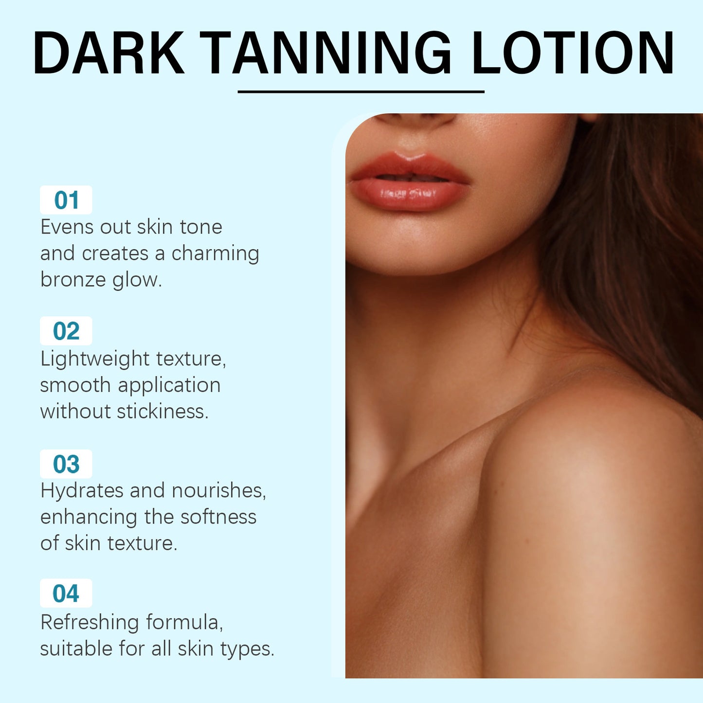 Bronze Skin Black Lotion Beach