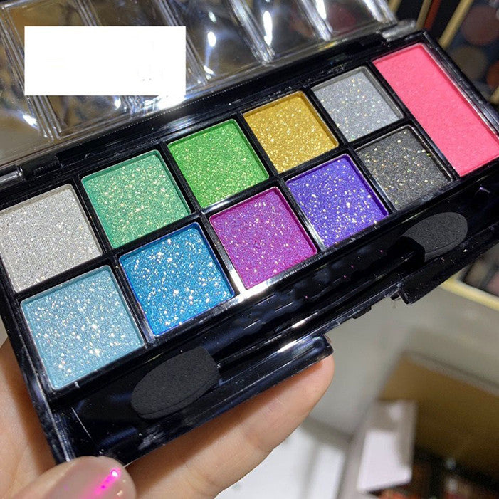 Blue-green-purple-yellow Eye Makeup
