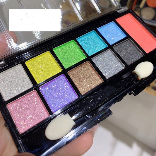 Blue-green-purple-yellow Eye Makeup
